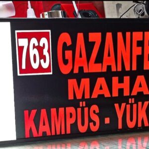 kızaklı minibüs tabela