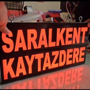 Kızaklı Minibüs Tabelası